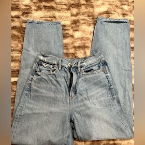 American Eagle, light blue washed jeans. Size 2